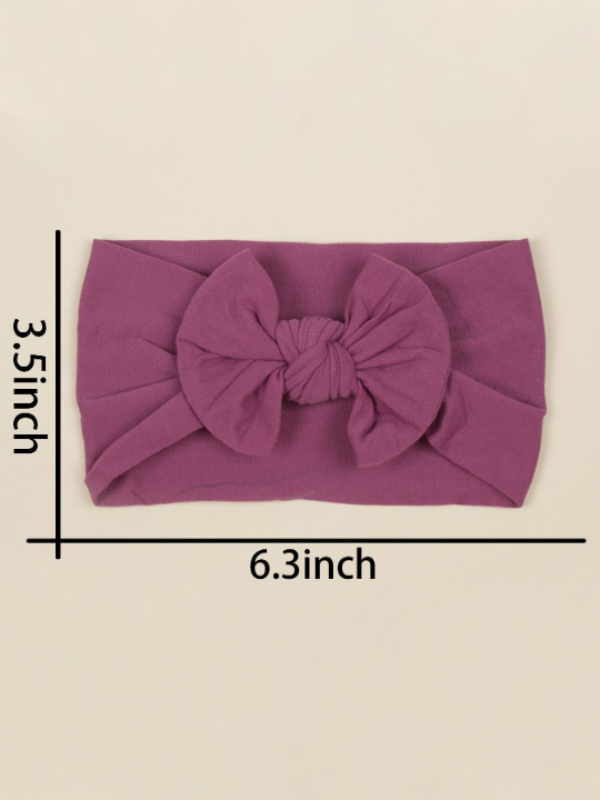 5pcs Baby Bow Decor Hair Band