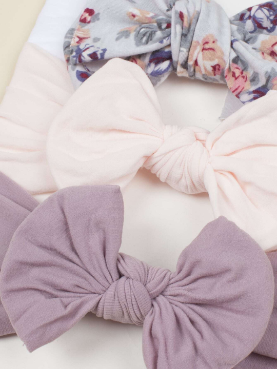 3pcs Baby Bow Decor Hair Band