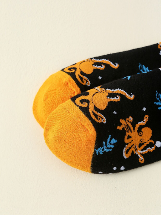 Octopus Pattern Crew Socks