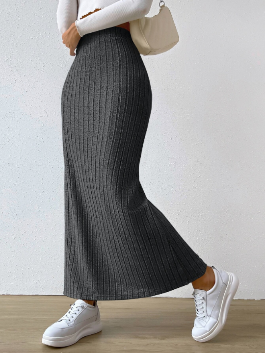 EZwear High Waist Split Thigh Skirt