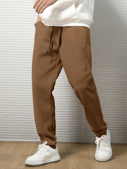 Manfinity Basics Men Drawstring Waist Sweatpants