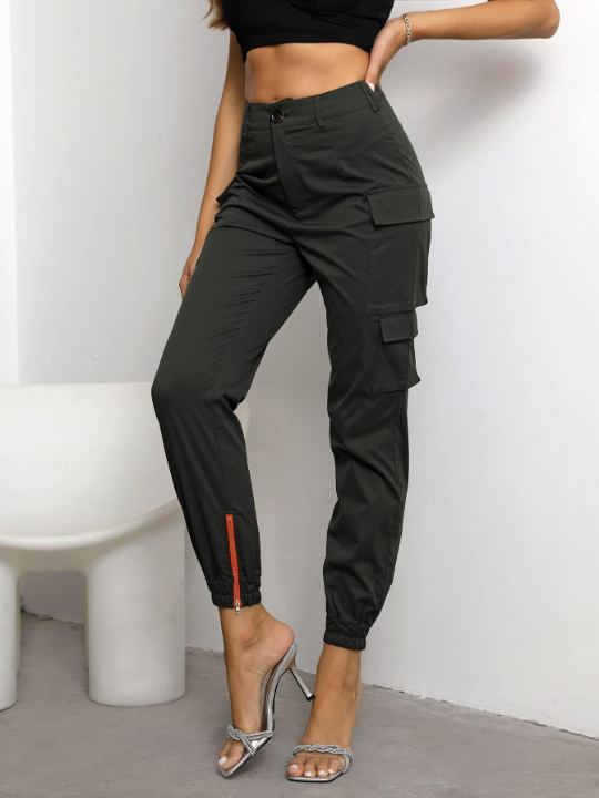 Joyfunear Flap Pocket Cargo Pants