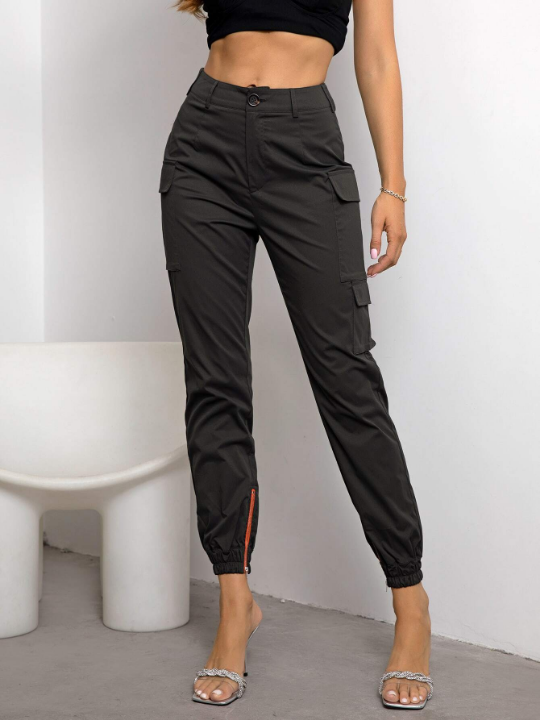 Joyfunear Flap Pocket Cargo Pants