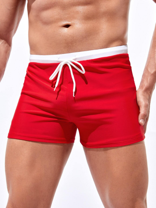 Manfinity Swimmode Men Drawstring Waist Swim Trunks