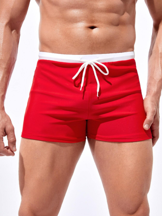 Manfinity Swimmode Men Drawstring Waist Swim Trunks