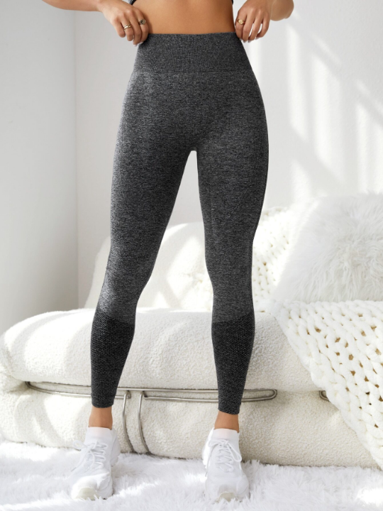 Yoga Basic Solid Tummy Control Sports Leggings