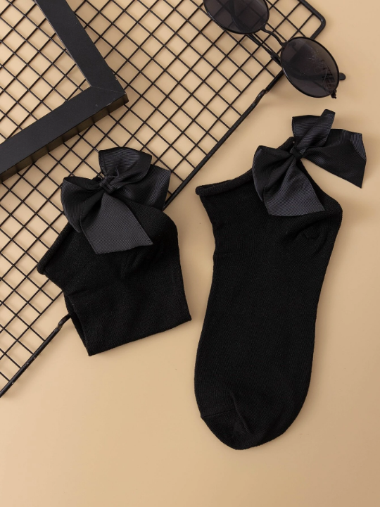 Bow Decor Ankle Socks