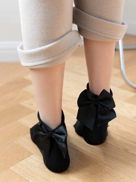 Bow Decor Ankle Socks