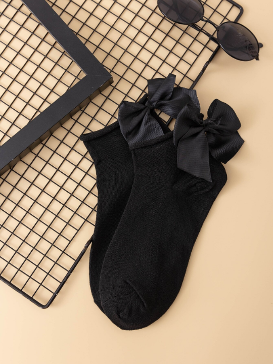 Bow Decor Ankle Socks