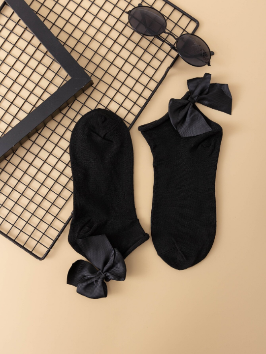 Bow Decor Ankle Socks