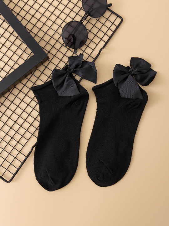 Bow Decor Ankle Socks