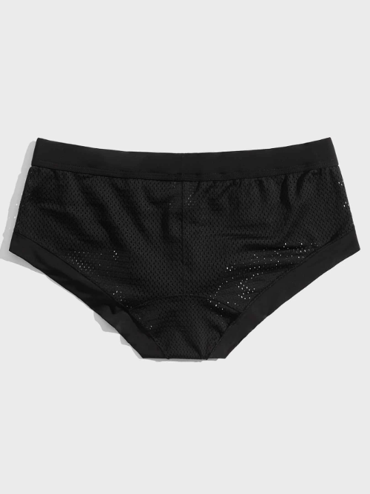 Men Hollow Out Solid Brief
