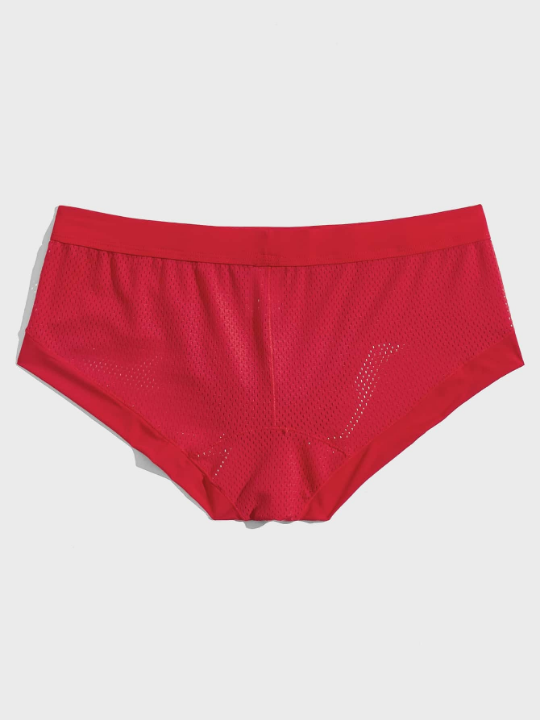 Men Hollow Out Solid Brief