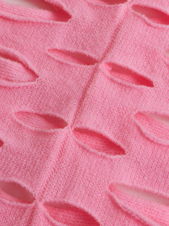 ROMWE Kawaii Cut Out Bandeau Babydoll