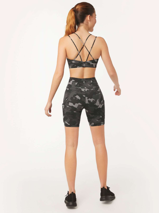 GLOWMODE FeatherFit Strappy Back Sports Bra