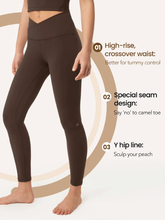 GLOWMODE 24" FeatherFit Crossover Leggings