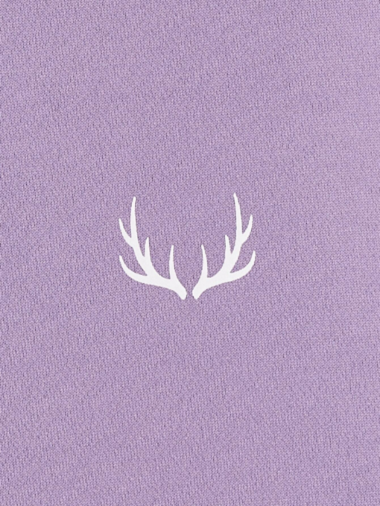 Manfinity Homme Men Antlers Print Kangaroo Pocket Drawstring Hoodie