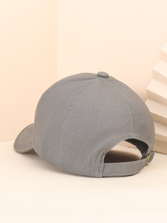 1pc Fashionable Baseball Cap For Men And Women, Summer Outdoor Sun Hat With Curved Brim, Unisex