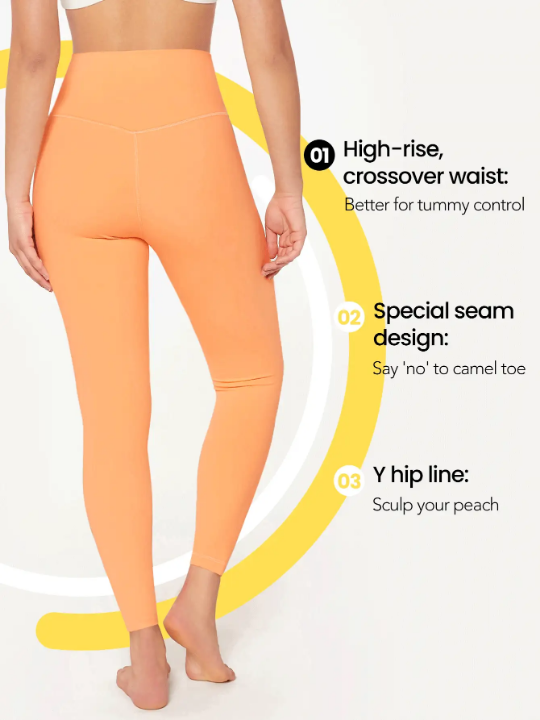 GLOWMODE 24" FeatherFit Crossover Leggings