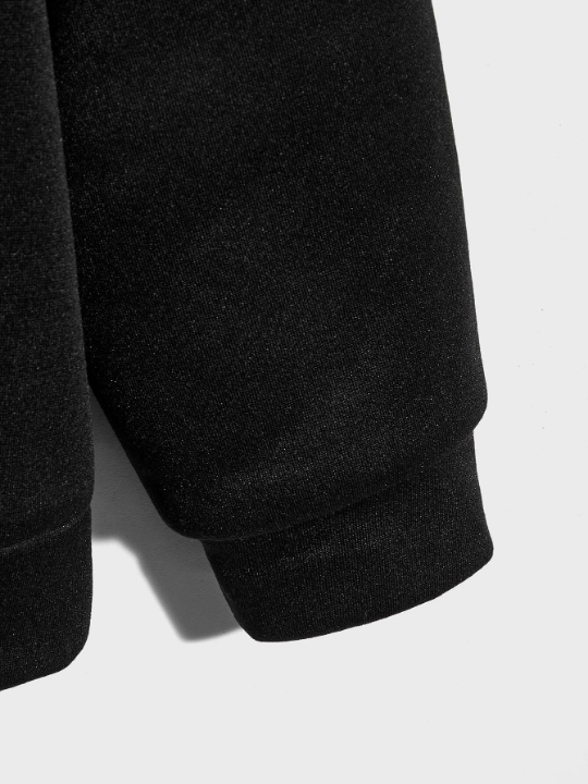 Manfinity Hypemode Men Slogan Graphic Drawstring Hoodie