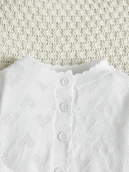 Newborn Baby Girl Newborn Button Front Cardigan