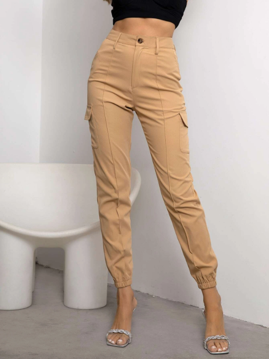 Joyfunear Flap Pocket Side Cargo Pants