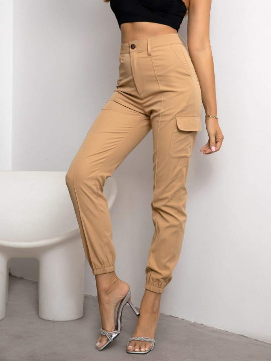 Joyfunear Flap Pocket Side Cargo Pants