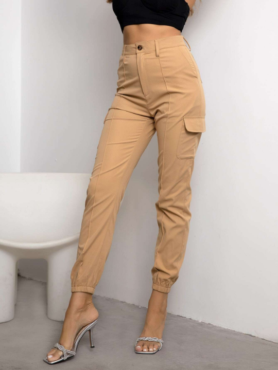 Joyfunear Flap Pocket Side Cargo Pants