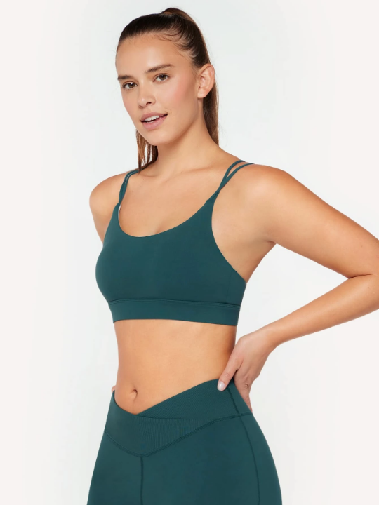 GLOWMODE FeatherFit Strappy Back Sports Bra