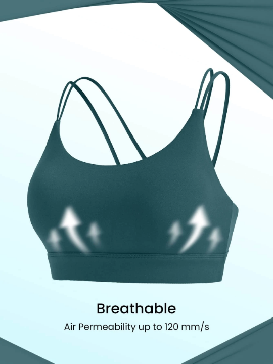 GLOWMODE FeatherFit Strappy Back Sports Bra