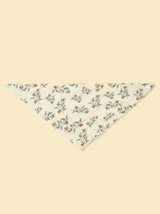 5pcs Baby Plant Pattern Wipe Mouth Feeding Handkerchief