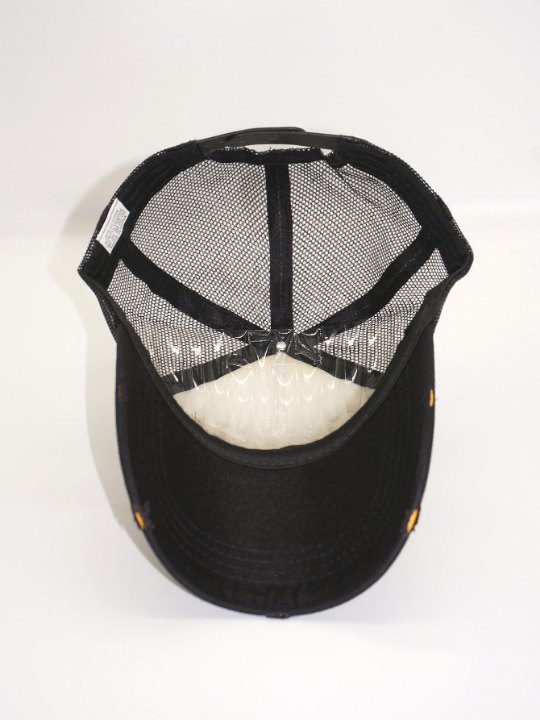 1pc Unisex Baseball Cap With Embroidered Letter Patch & Mesh Design, Curved Brim, Suitable For Outdoor Activities Such As Casual Wear, Streetwear, Truck Drivers, Cycling, Fishing, Mountaineering, And Sun Protection