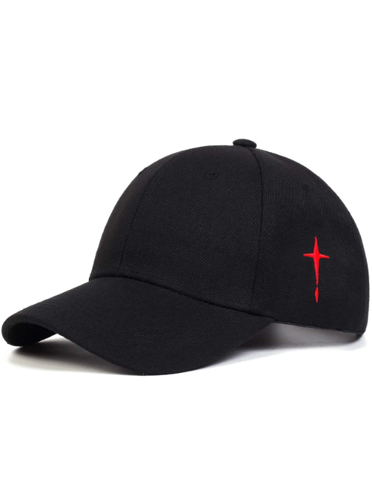 Men Four-pointed Star Embroidered Baseball Cap