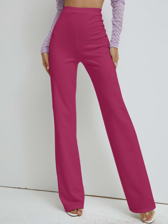 High Waist Straight Leg Pants