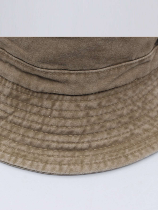 Men Drawstring Detail Bucket Hat Casual