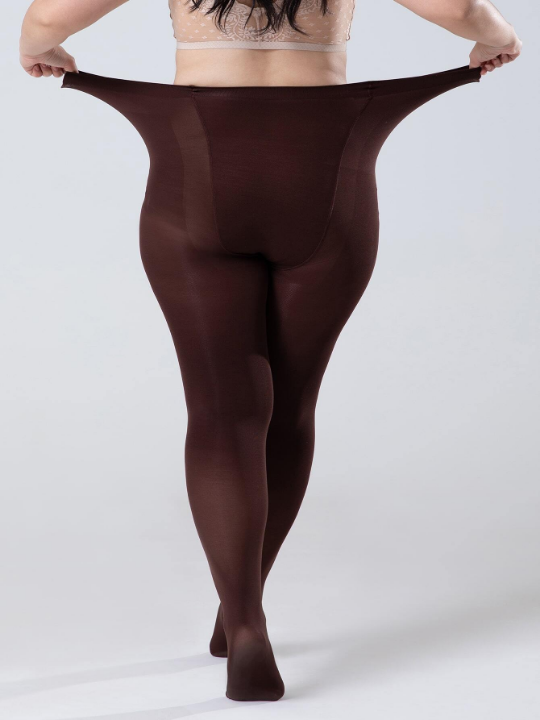 80D Plus Size Solid Tights