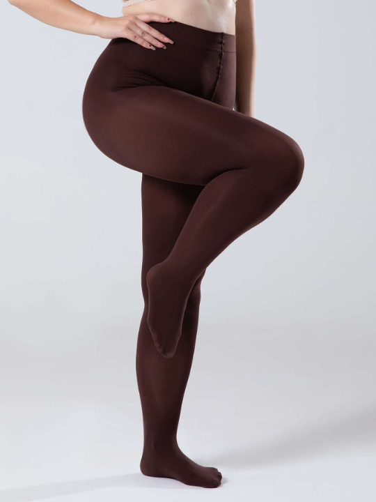 80D Plus Size Solid Tights