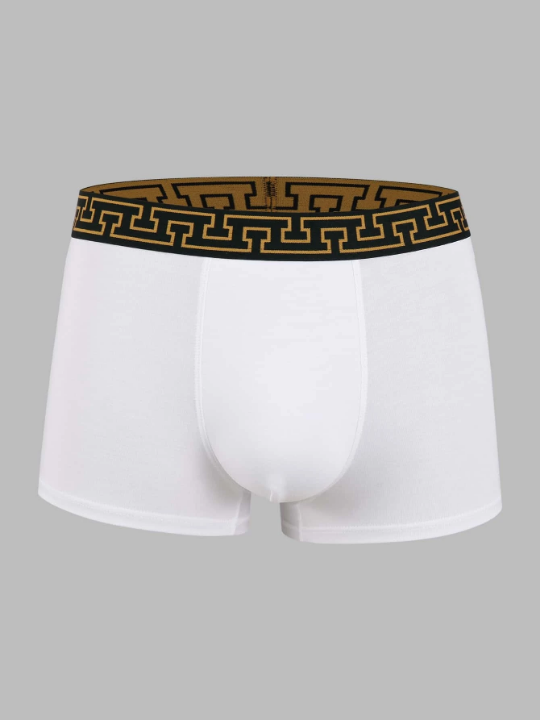 Men 3pcs Tape Waistband Boxer Brief