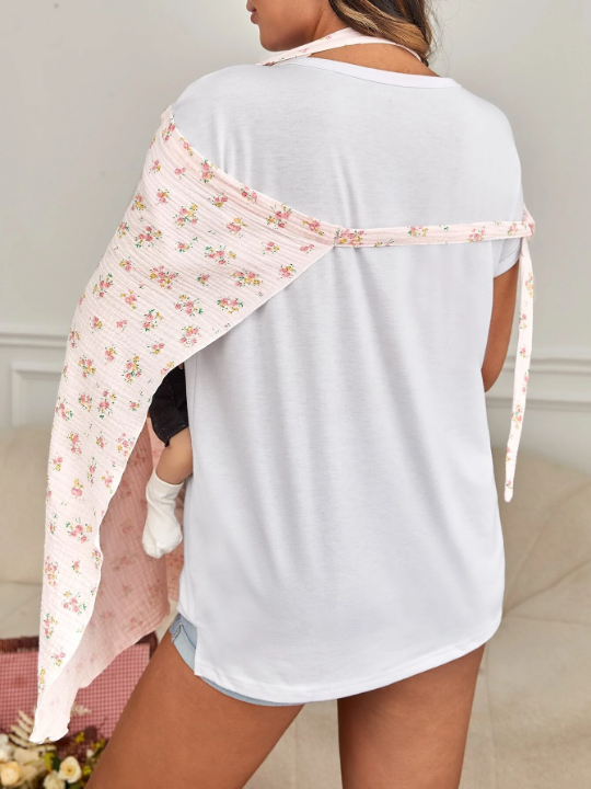 1pc Flower Pattern Nursing Cover