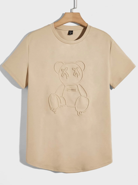 Manfinity Hypemode Men Letter & Bear Print Tee