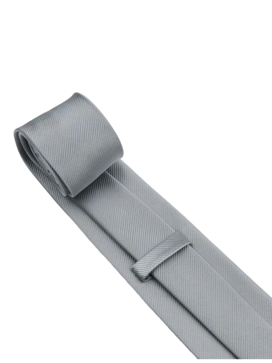 1pc Men Solid Tie Versatile For All Occasions Enhancing Business Attire