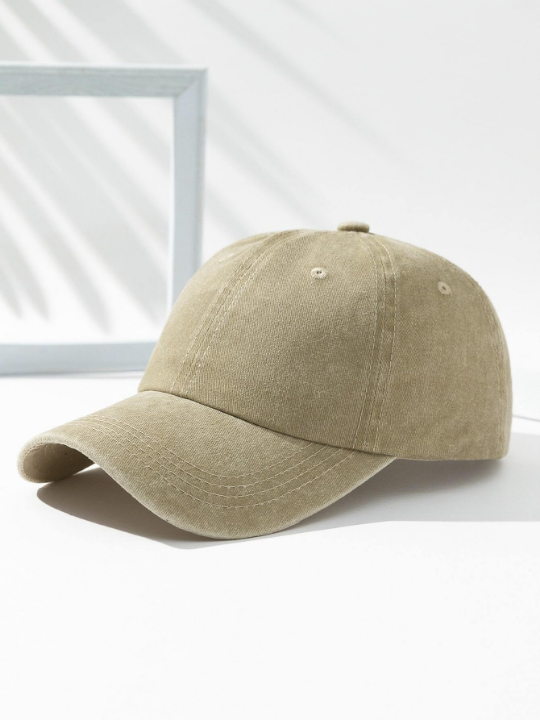 Men Solid Baseball Cap