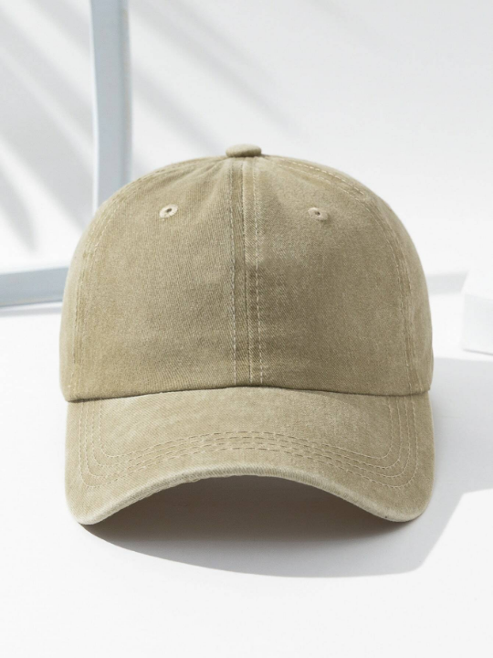 Men Solid Baseball Cap