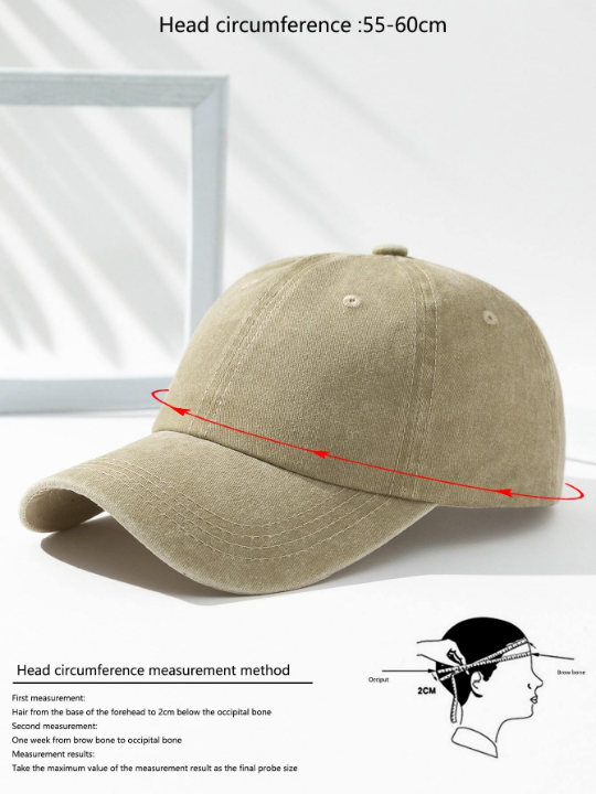 Men Solid Baseball Cap