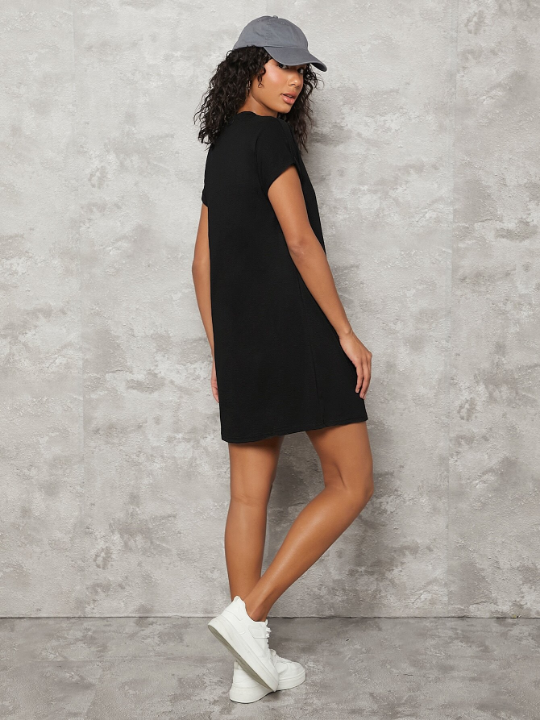 BASICS Cuffed Batwing Sleeve Tee Dress