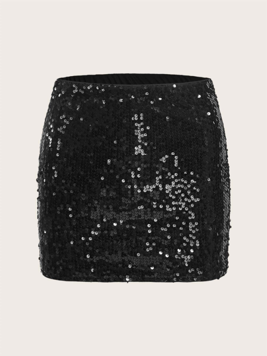 ICON High Waist Sequin Skirt