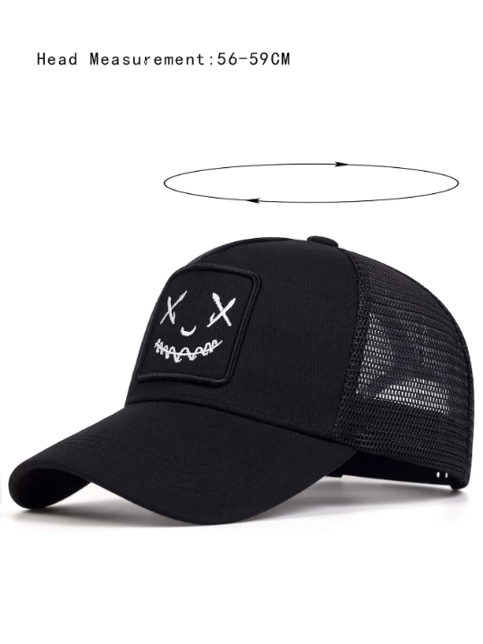 Men Expression Embroidered Baseball Cap For Daily Life and Outdoor