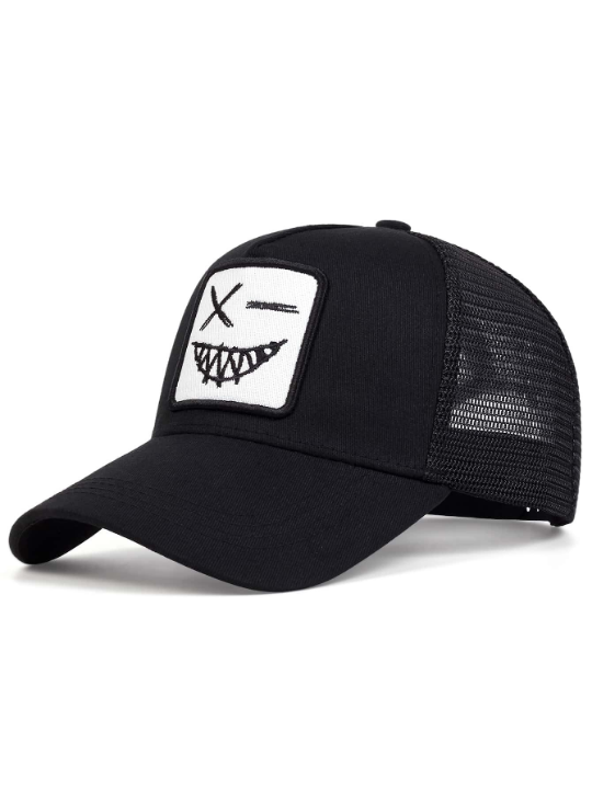 Men Expression Embroidered Trucker Hat