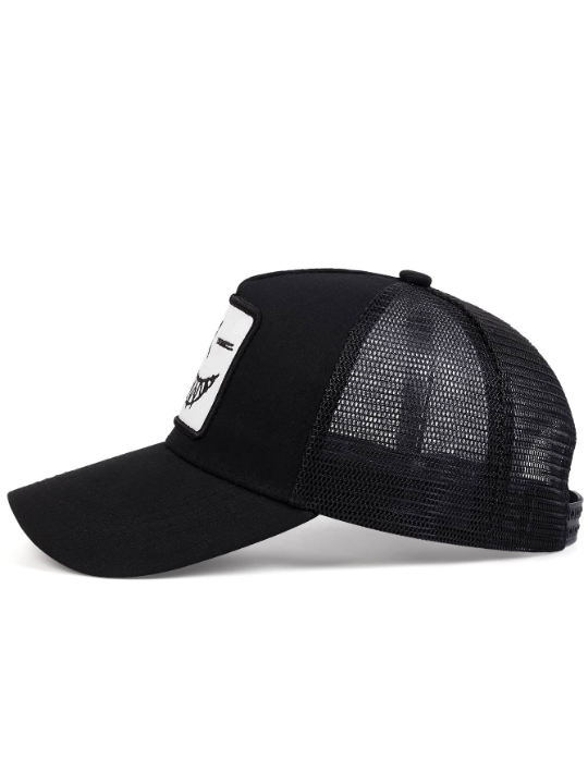 Men Expression Embroidered Trucker Hat