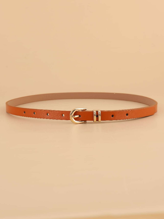 Women's U-shaped Buckle Belt, Simple And Fashionable, Versatile Waistband For Decoration